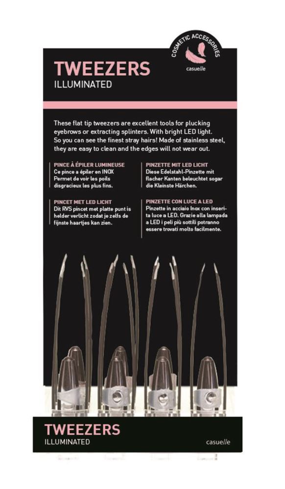 TREFFINA Pinzette LED | Accessoire Beauté