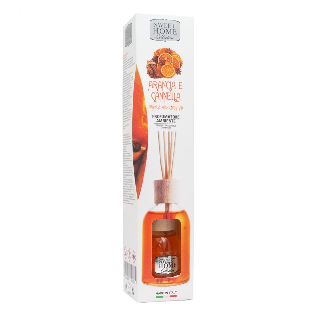 SWEET HOME Diffuseur Orange Cannelle 100ml | Ambiance Chaleureuse