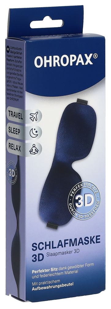 OHROPAX Masque Sommeil 3D Bleu | Confort