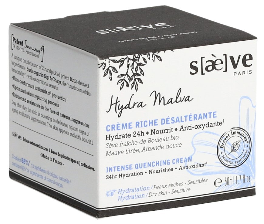 SAEVE Hydra Malva Crème Riche 50ml | Rafraîchissante