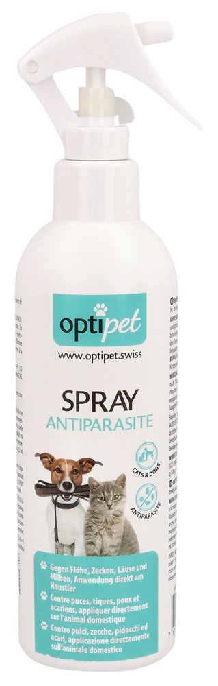 OPTIPET Spray Antiparasitaire 250ml | Anti-Puces &amp; Tiques