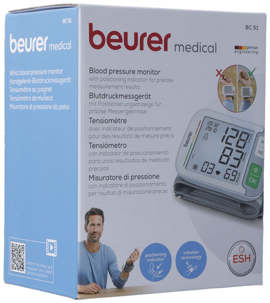 BEURER BC 51 Tensiomètre Poignet | Intelligent
