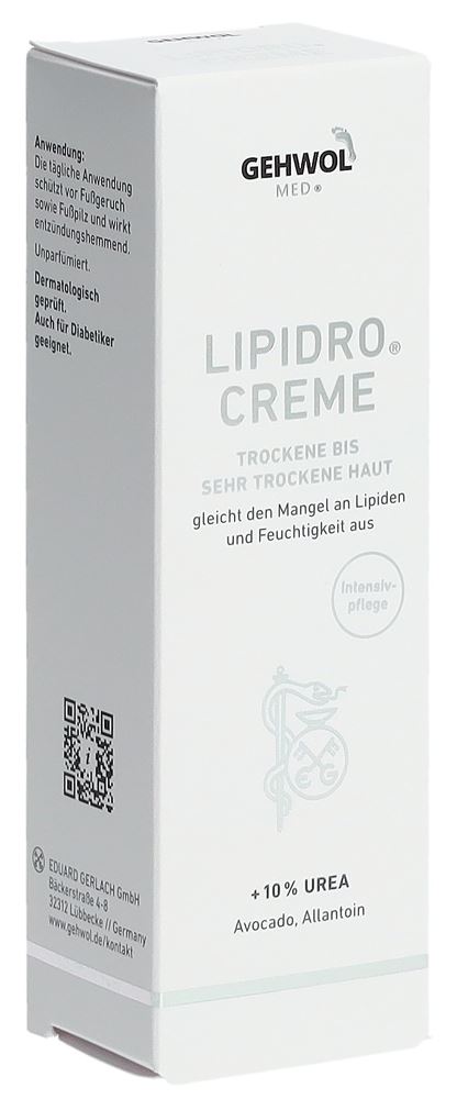 GEHWOL MED Lipidro Crème 10% Urée 40ml | Hydratation Intense