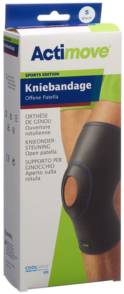 ACTIMOVE Sport Kniebandage S | Rotule Ouverte
