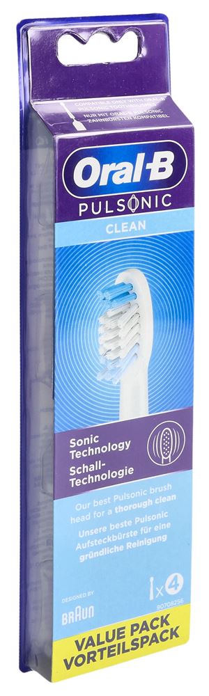 ORAL-B Brossette Pulsonic Clean 4 pièces | Efficacité Sonique
