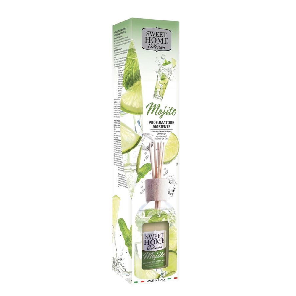 SWEET HOME Duftdiffusor Mojito 100ml | Cocktail Rafraîchissant