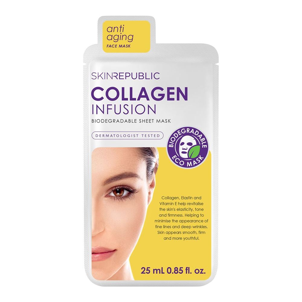 SKIN REPUBLIC Masque Collagène Infusion 25ml | Fermeté