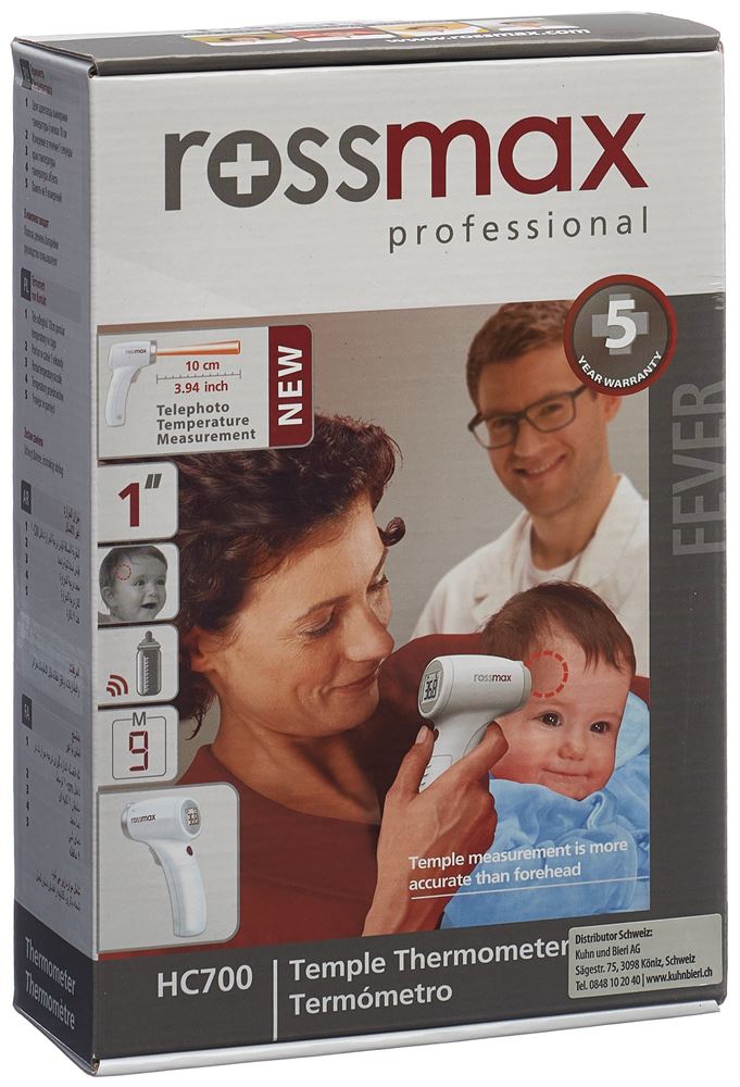 ROSSMAX Thermomètre Infrarouge HC700 | Fiable