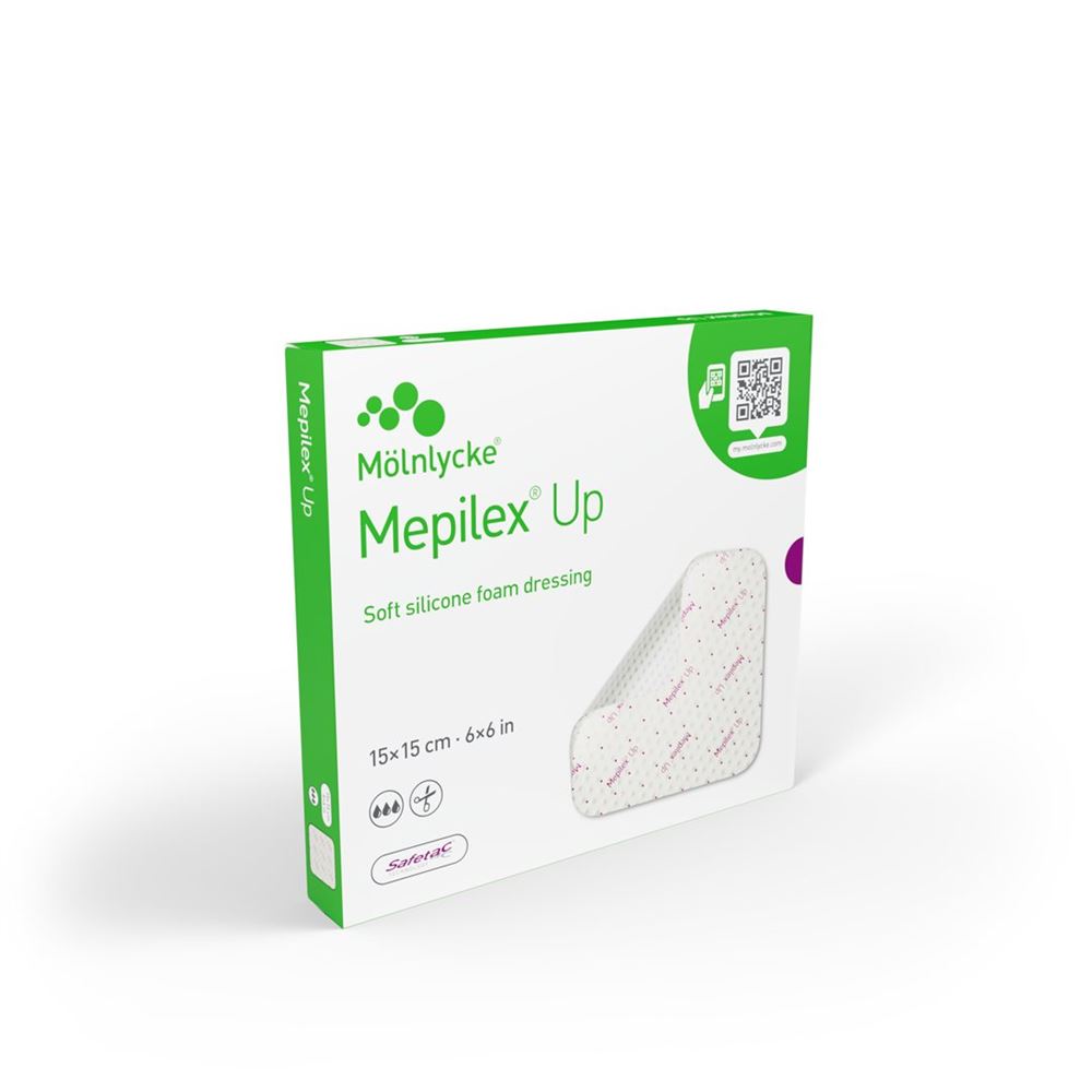 Mölnlycke MEPILEX Up Pansement 15x15cm | 5 pièces