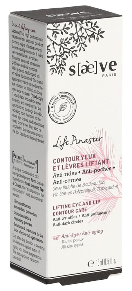SAEVE Lift Pinaster Crème Yeux &amp; Lèvres 15ml | Liftante
