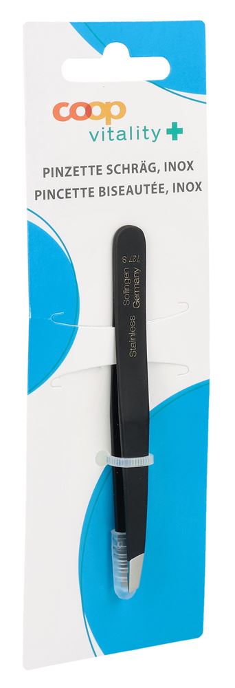 COOP VITALITY Pincette Biseautée Inox Noir Mat | Précision &amp; Style