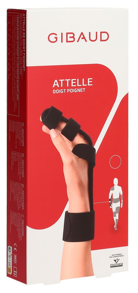 GIBAUD Attelle Doigt-Poignet Gr2 13-17cm | Immobilisation