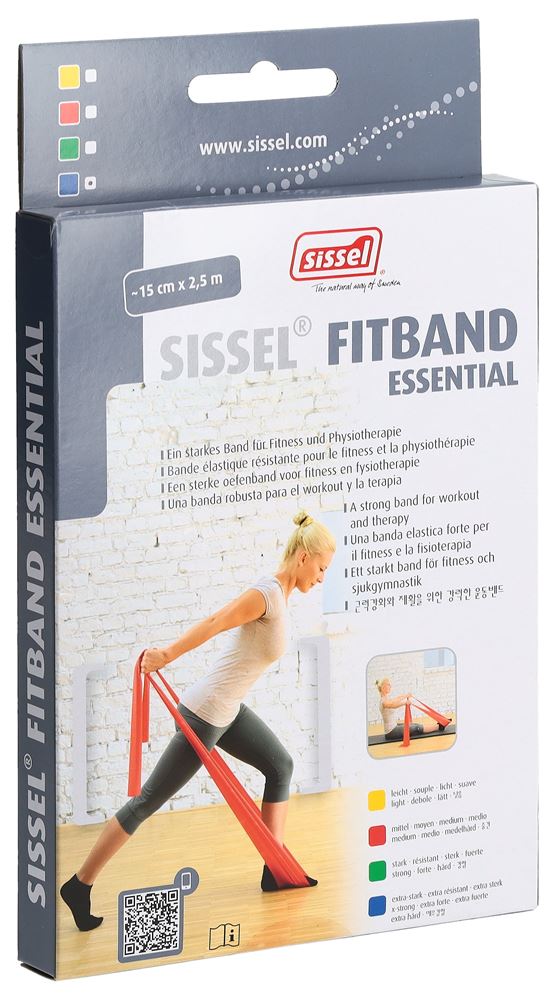 SISSEL Fitband Essential Bleu Extra-Fort 15x2.5m | Récupération