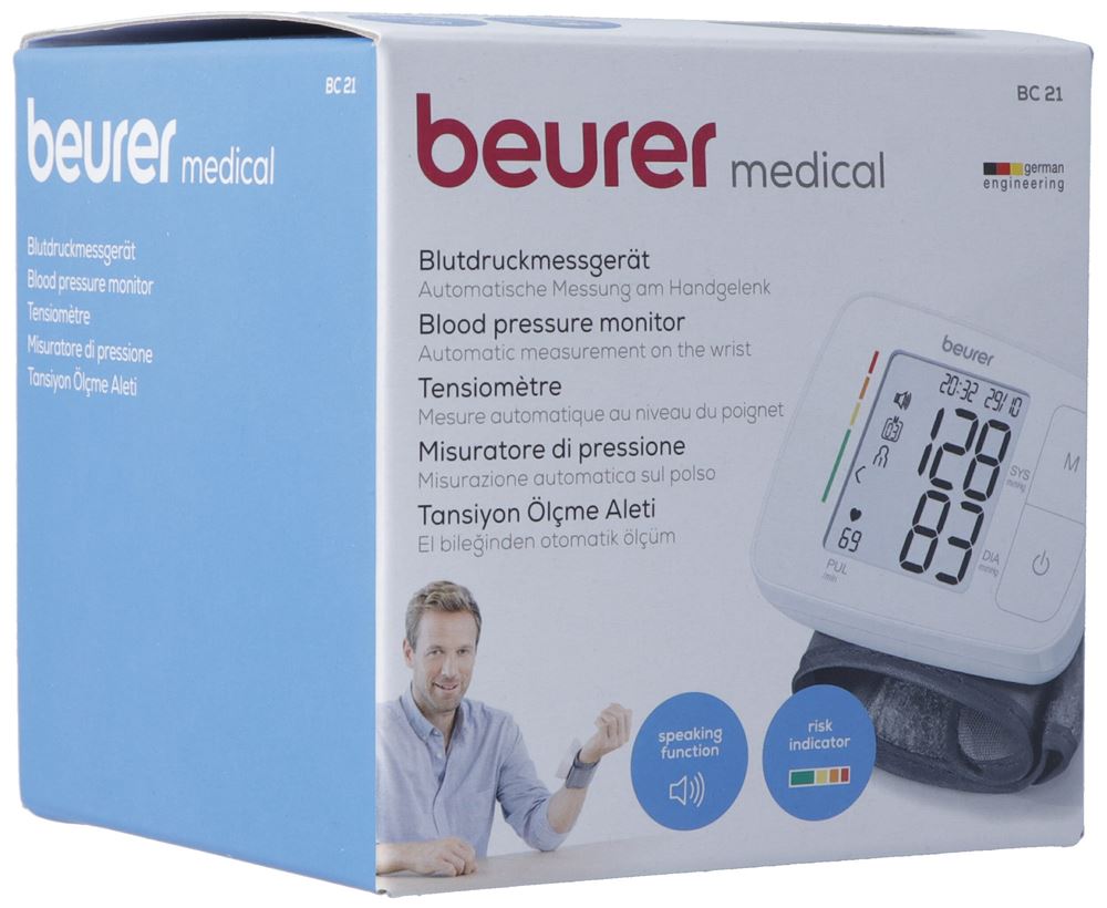 BEURER BC 21 Tensiomètre Poignet | Mesure Facile