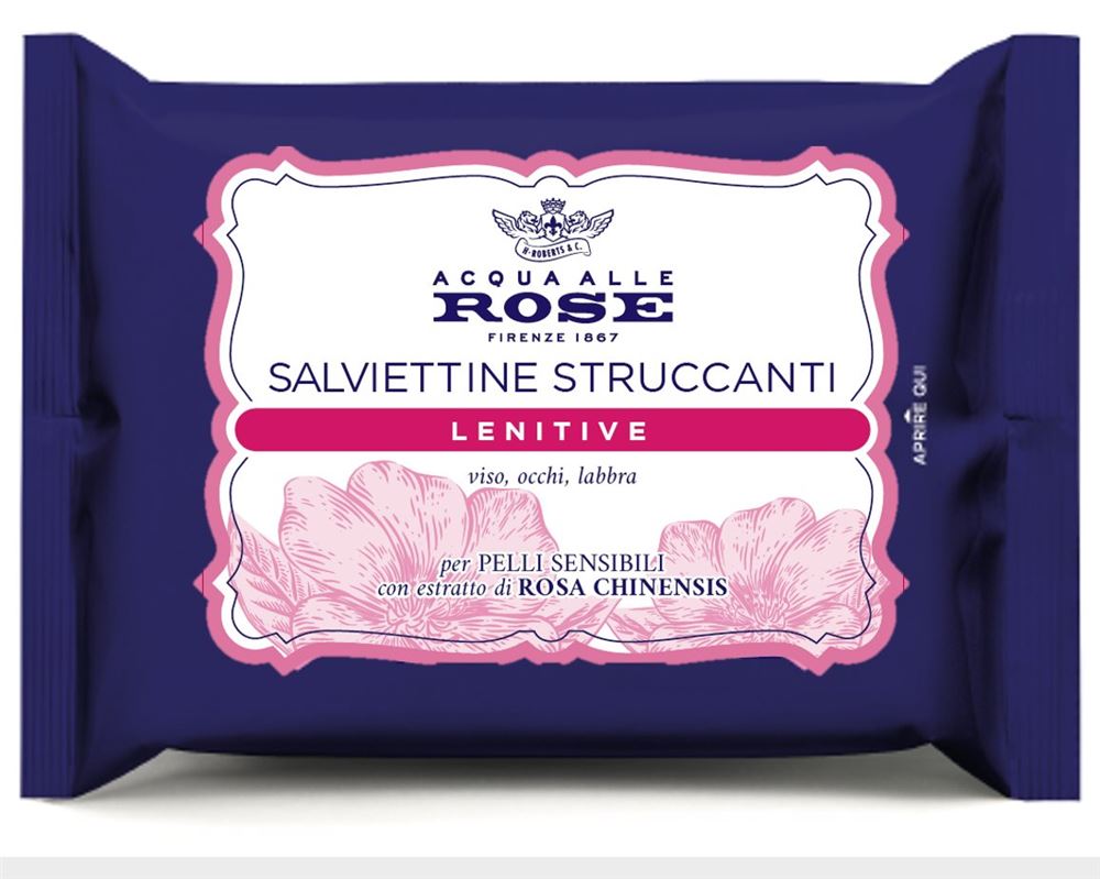 ACQUA ALLE ROSE Lingettes Visage Peau Sèche 20 pièces | Nettoyage