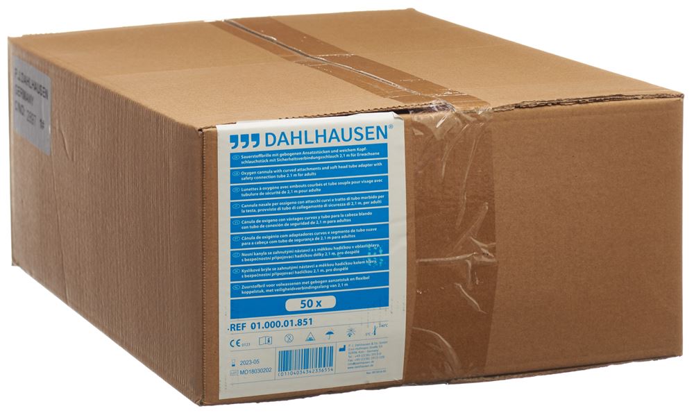 DAHLHAUSEN Sauerstoffbrille gebog f Erwach 50 pièces | Oxygénation
