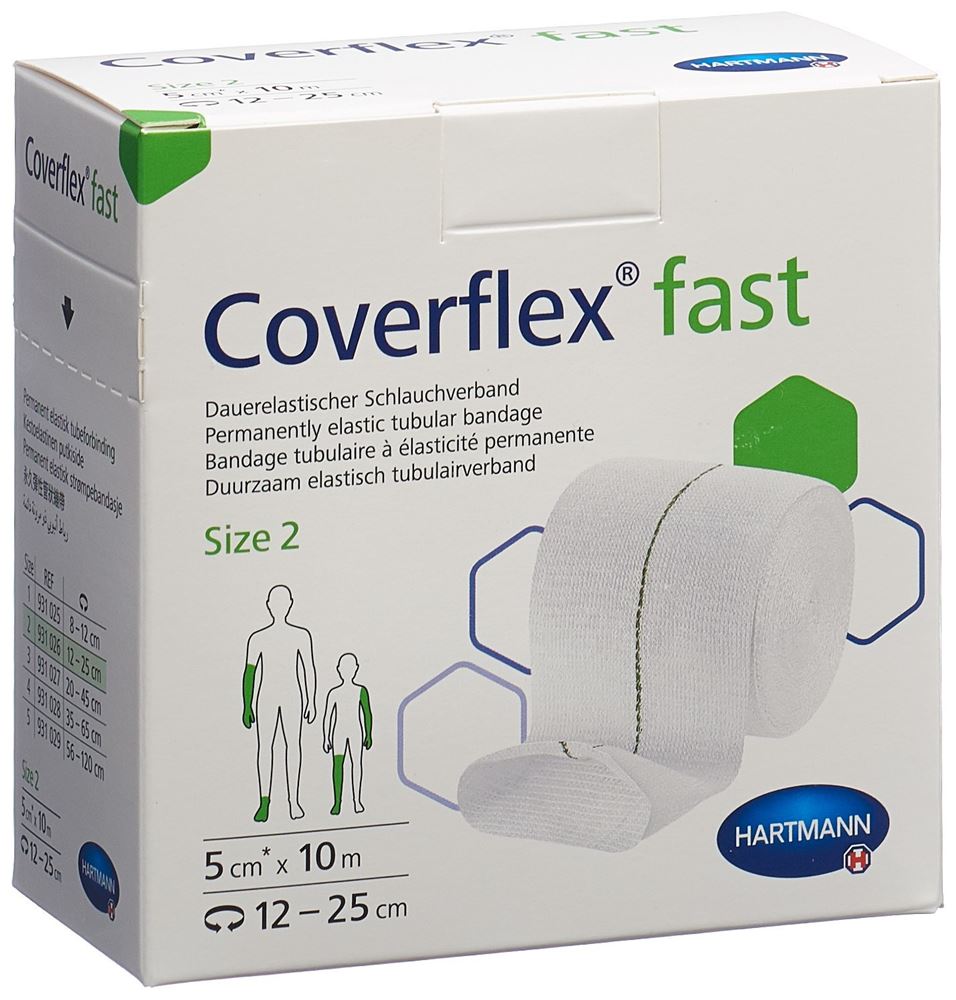 COVERFLEX Bandage Élastique Vert 10mx5cm | Soutien