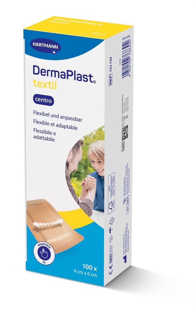 DERMAPLAST Text Cent 4x6cm | 100 pièces