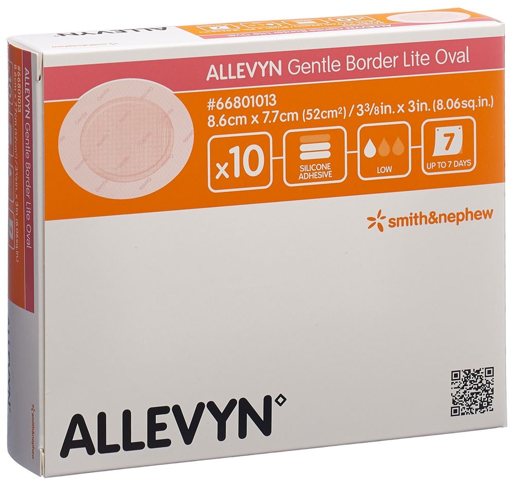 ALLEVYN GB Lite Oval 8.6x7.7cm 10 pièces | Adaptabilité
