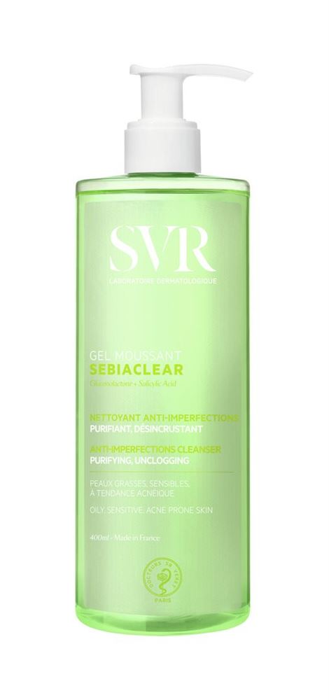 SVR SEBIACLEAR Gel Moussant 400ml | Nettoyage