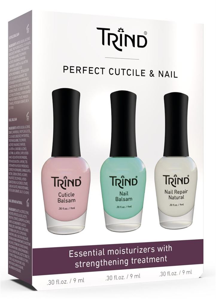 TRIND Set Cuticules &amp; Ongles 3x9ml | Soin Complet