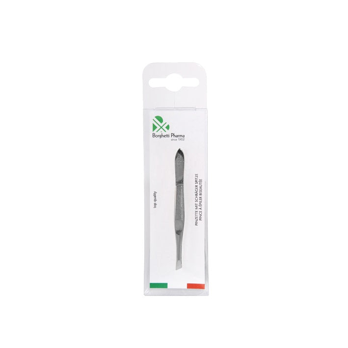 BORGHETTI Pince à épiler courbée | Acier verni