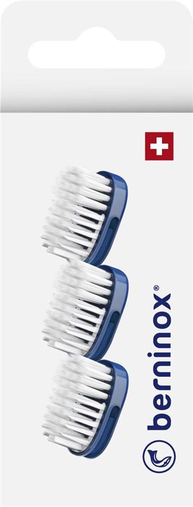 BERNINOX Têtes Bleu Medium 3 pièces | Nettoyage Précis