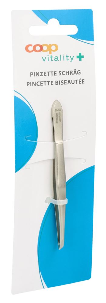 COOP VITALITY Pincette Biseautée Nickelée Mat | Précision &amp; Style
