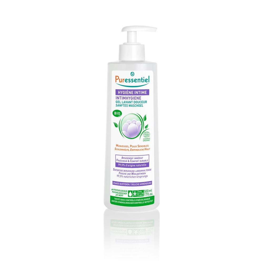 PURESSENTIEL Gel Lavant Intime Doux Bio 500ml | Hygiène