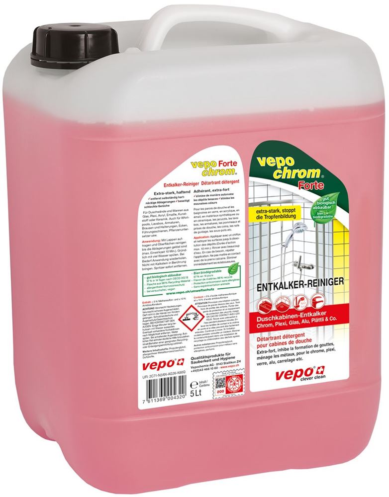 VEPOCHROM Détartrant-Nettoyant Forte 5L | Propreté