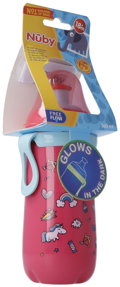 NUBY Pop-Up Becher 360ml | Sportverschluss