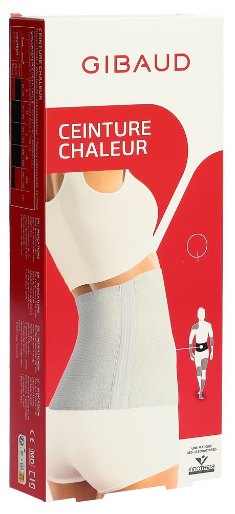 GIBAUD CHALEUR Ceinture Lombaire XXL 30cm Anthracite | Chaleur
