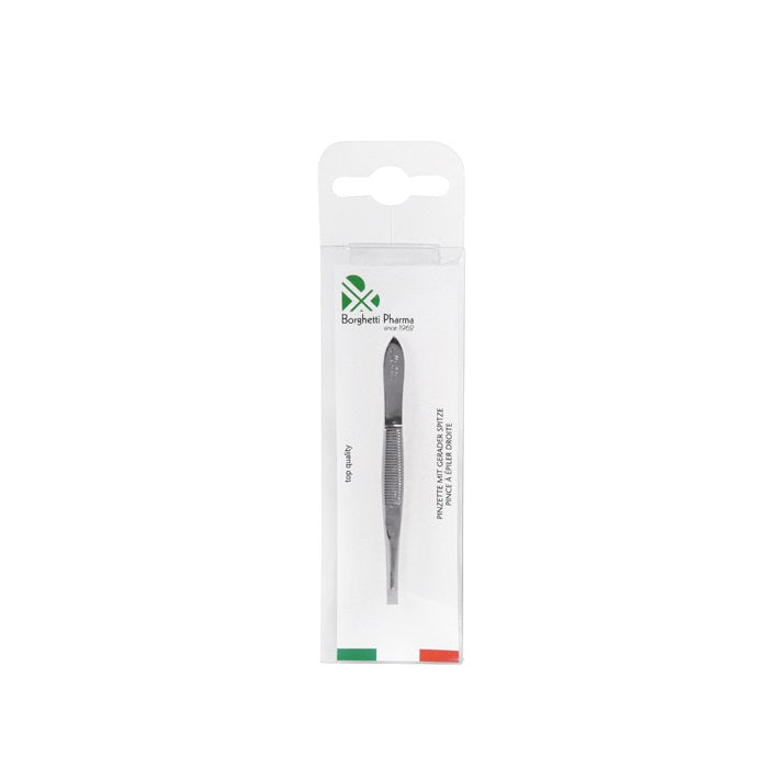 BORGHETTI Pince à épiler droite | Acier verni