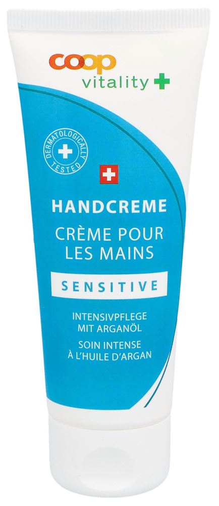 COOP VITALITY Crème mains sensitive 75ml | Hydratation
