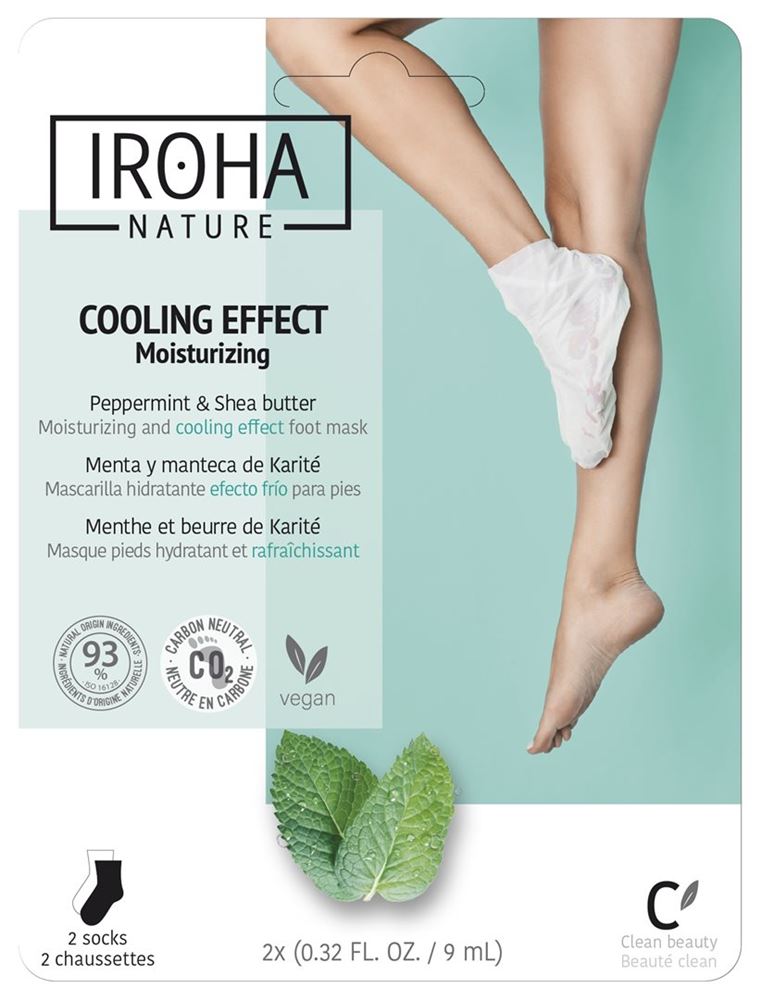 IROHA HANDS&FEET Socks Mask Menthe | 2x9ml