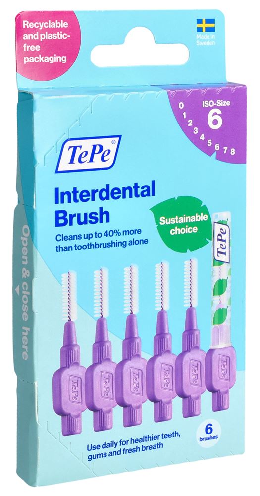 TEPE Interdental 1.1mm Violet Brossettes | 6 pièces