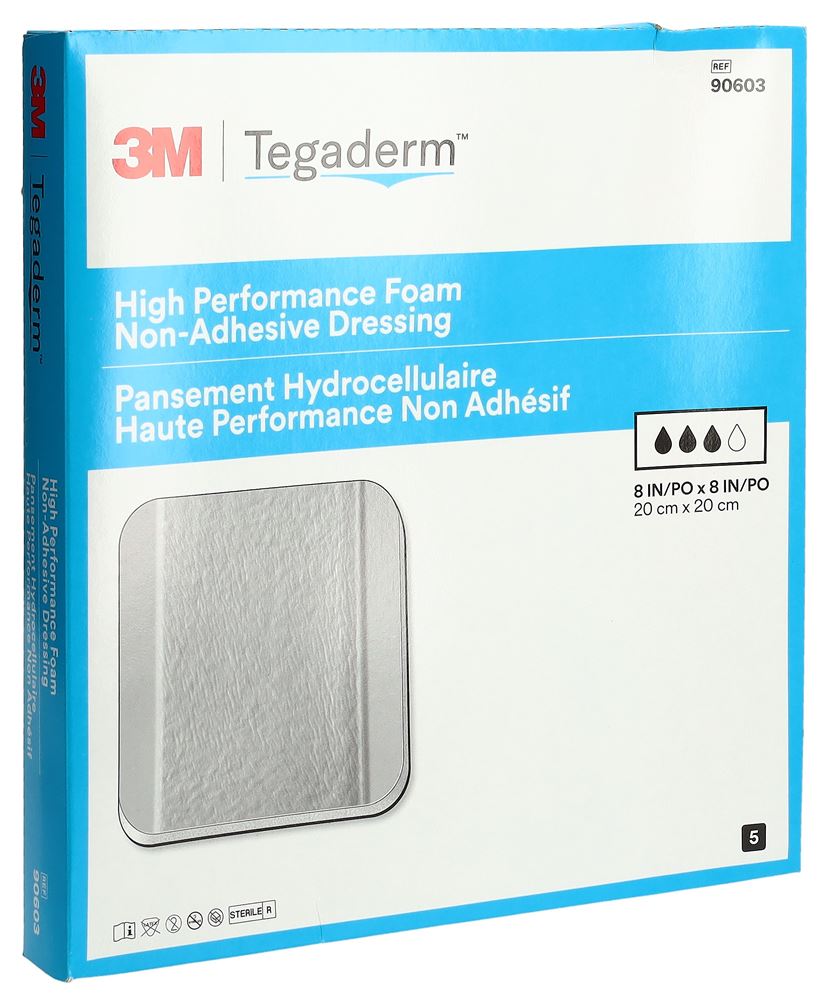 3M TEGADERM HP FOAM Pansement 20x20cm | 5 pièces