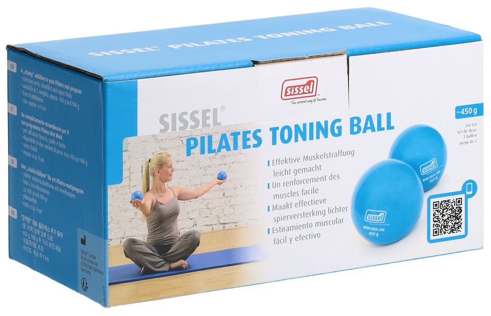 SISSEL Pilates Toning Ball | Bleu 2x9cm 450g