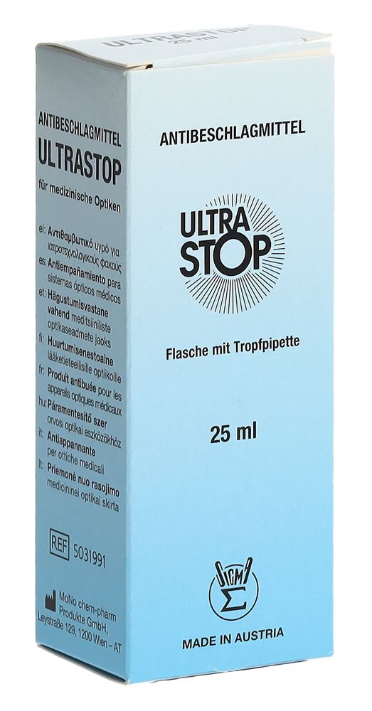 ULTRASTOP Anti-buée Flacon pipette 25ml | Lunettes