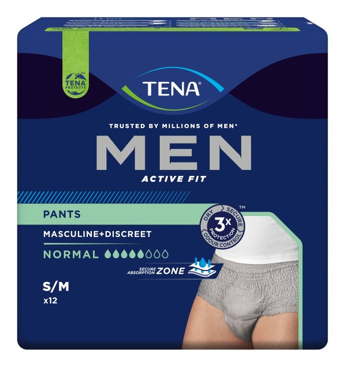 TENA Men Active Fit Pants S/M | Protection Quotidienne