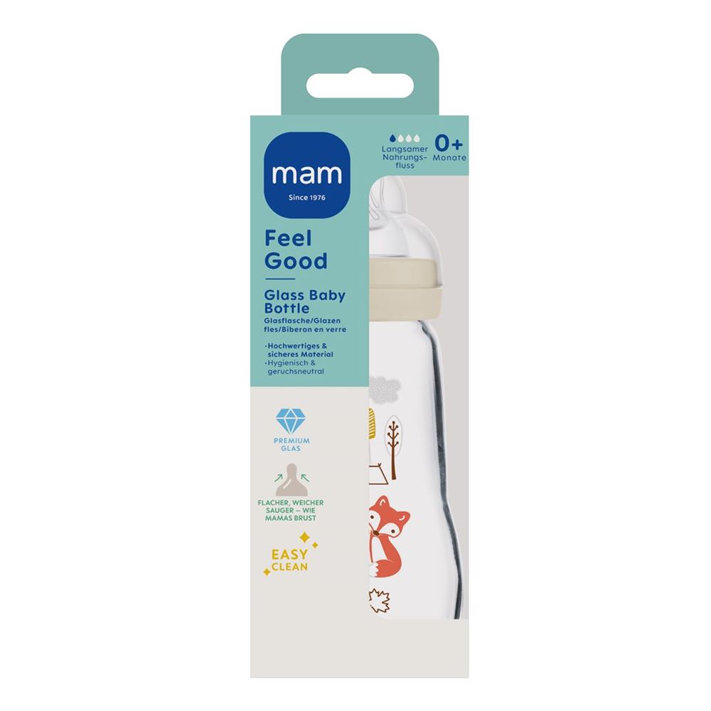 MAM Feel Good Biberon Verre 260ml | Bébé