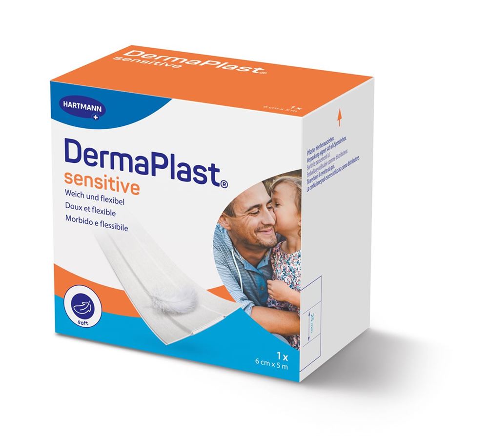 DERMAPLAST Sens Pansements Rapides 6cmx5m Blanc | Protection