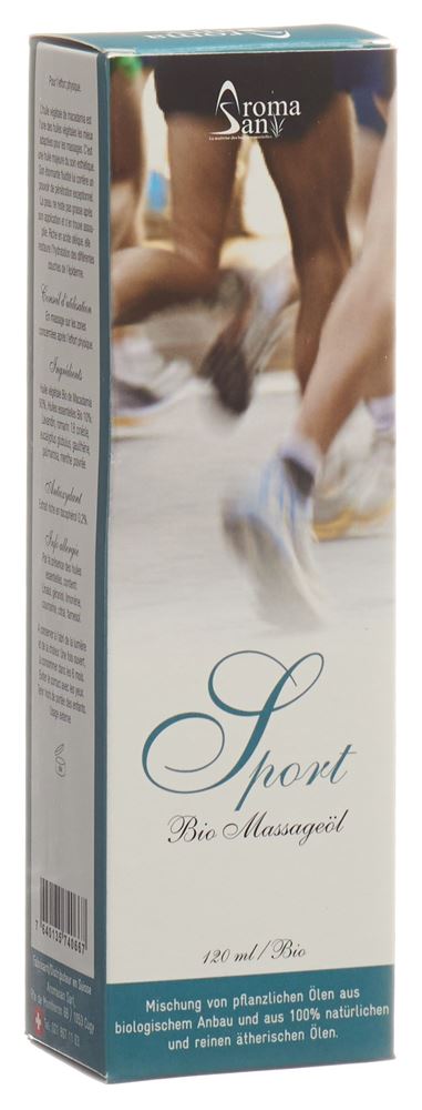 AROMASAN Huile Massage Sport 120ml | Récupération
