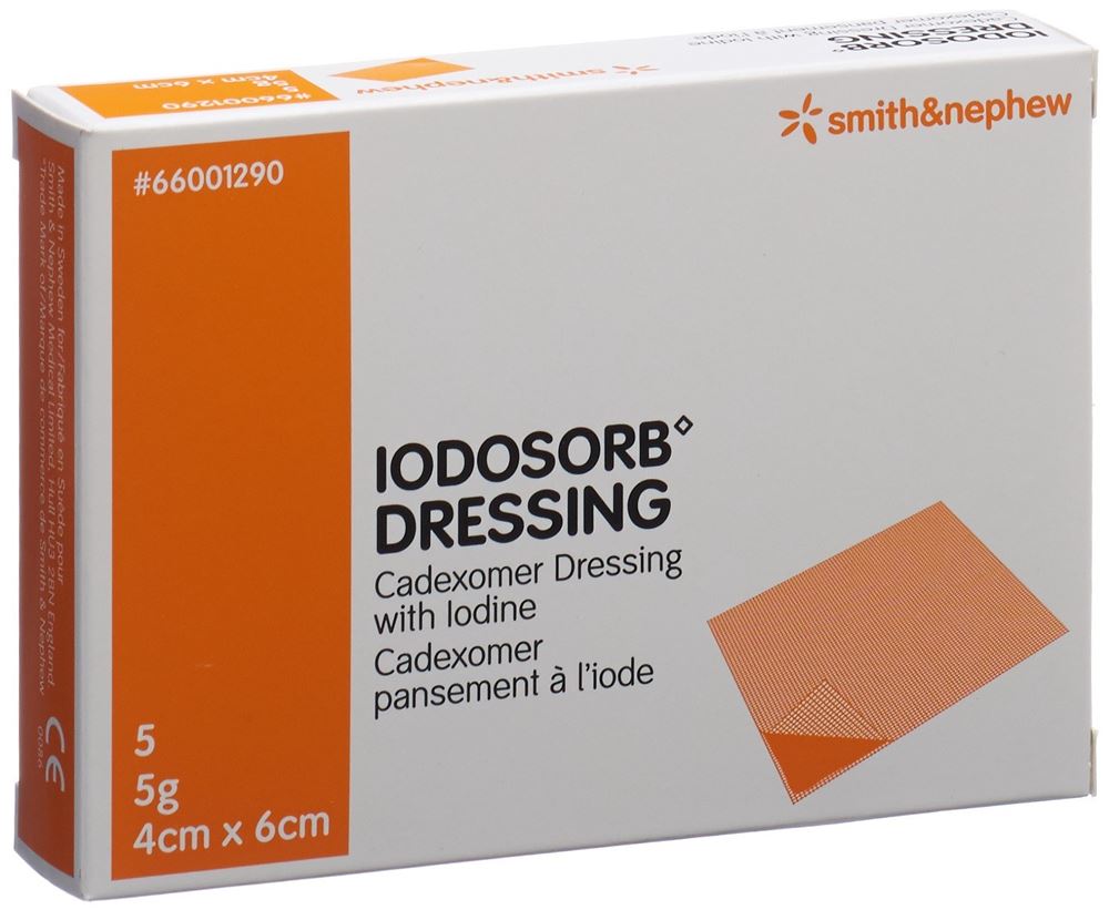 IODOSORB Pansement 5g 4x6cm | 5 pièces