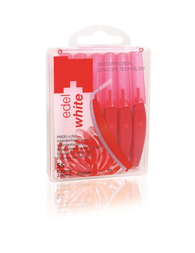 EDEL+WHITE Brossettes interdentaires SS 0.5mm 6 pièces