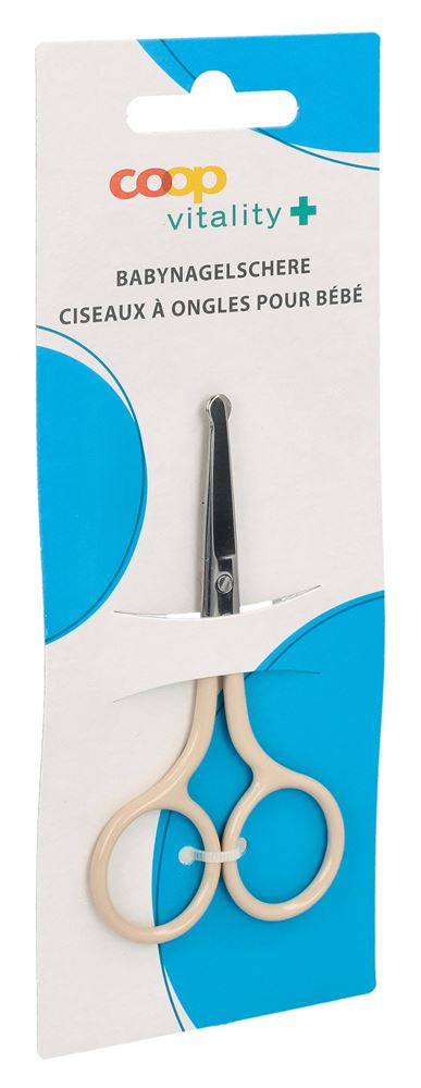 COOP VITALITY Ciseaux à ongles bébé | Beige
