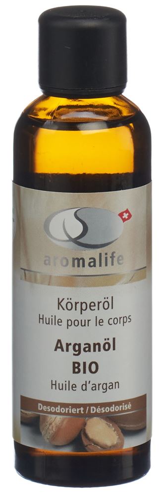 AROMALIFE Huile Corporelle Argan Désodorisée BIO 75ml | Hydratant
