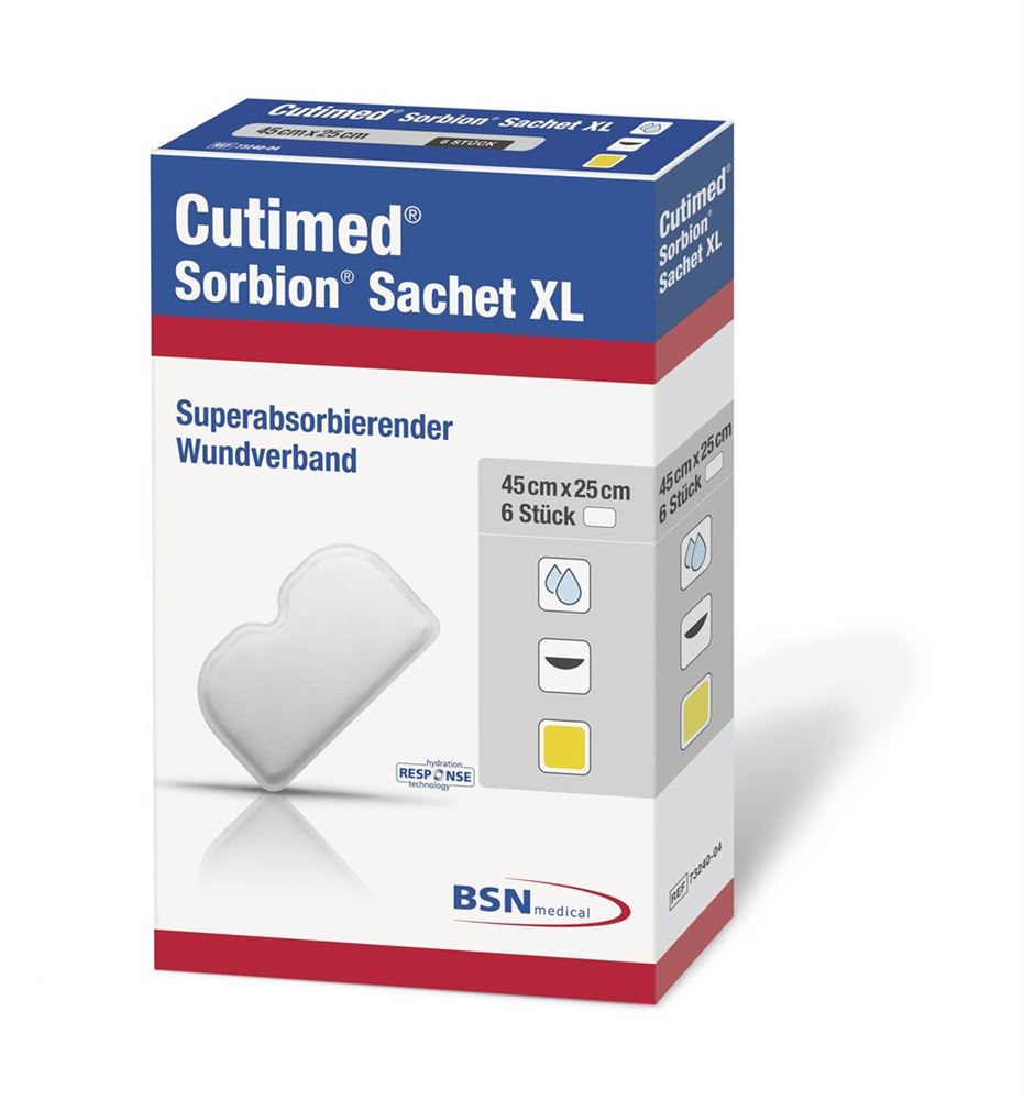 CUTIMED Sorbion Sachet XL Pansement 45x25cm | 10 pièces