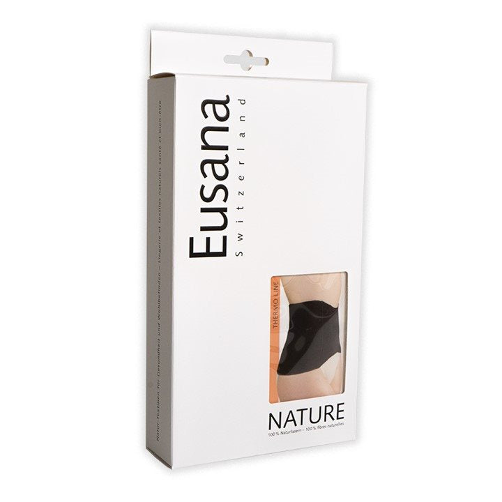 EUSANA Nierenwärmer Anat 100% Soie M Noir | Chaleur
