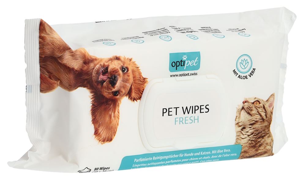 OPTIPET Lingettes Nettoyantes 80 pièces | Propreté